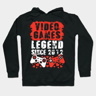 Gaming 2012 Birthday Video Games Birthday Gamer Hoodie